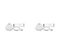 2 x Soffietto giunto semiasse TOPRAN per OPEL ASCONA C, ASTRA F, ASTRA F