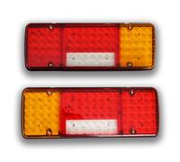 2 X Sottile 24V LED Posteriore Lampade Luci Stop Coda Freccia Nebbia Luce Camion