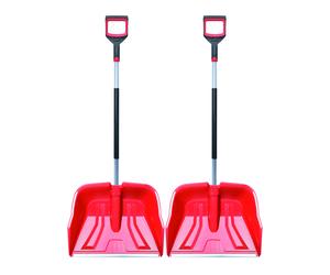 2 x spazzaneve spazzaneve Alutube 55 cm rosso spesso pale Snower