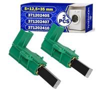 2 x Spazzole Carbone per Motore Elettrico Lavatrice 5x12,5x35mm per Beko