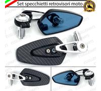 2 X SPECCHIETTI RETROVISORI MANUBRIO CARBON E CROMATI PER HUSQVARNA WRE 125