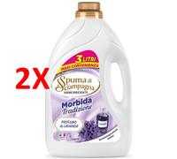 2 X Spuma Di Sciampagna Ammorbidente Profumo Lavanda - Formato Convenienza 3 Lt