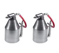 2 x Strumento di Spruzzo Tramoggia D'Aria 3500 Ml Strumento di Texture di Vernice Spruzzatore di Vernice per pareti a secco maturo 6 Ugelli Aria,Strumento di Tramoggia di Gesso
