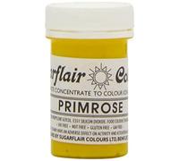 2 x Sugarflair 25g Primrose Tartranil Paste Gel Edible Food Cake Icing Colour