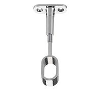 2 x Supporti Centrale per Aste da Armadio per Tubi da Aramdio Ovali 30 x 15 mm Supporto per Asta Appendiabiti Reggitubo