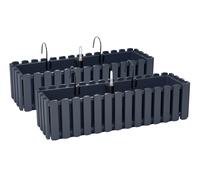2 x supporti per fioriera 60 cm indicatore del livello dell'acqua cassetta da...