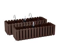 2 x supporti per fioriera 60 cm indicatore del livello dell'acqua cassetta da...