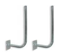 2 x supporto a parete satellitare in acciaio specchio supporto a parete anten...
