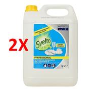 2 X Svelto Lavastoviglie Liquido Tanica 5 Litri Formato Professionale