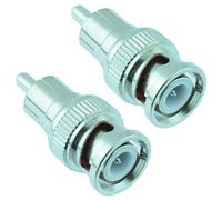 2 x Switch Electronics Adattatore BNC Maschio a RCA Maschio CCTV