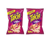 2 x Takis Churro Charge - 280 g ciascuno - Dolce e croccante chip a rulli tortillas dal sapore esplosivo di churros - Snack alla moda dai social media