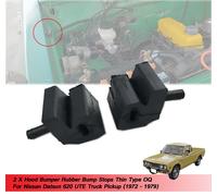 2 X Tappi in gomma paraurti cofano adatti a Nissan Datsun 620 1972 1973 1974 ...