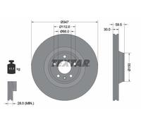 2 x TEXTAR 92132405 Disco freno per AUDI,AUDI (FAW)