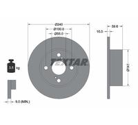 2 x TEXTAR 92136000 Disco freno per TOYOTA