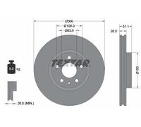 2 x TEXTAR 92268605 Disco freno per FORD,FORD (CHANGAN),FORD AUSTRALIA,LINCOLN