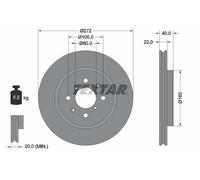 Textar Disco freno 92278203 Anteriore Ø272 mm Ventilazione interna 2x per Suzuki Swift IV