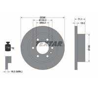 2 x TEXTAR 92301103 Disco freno per FREIGHTLINER,MERCEDES-BENZ
