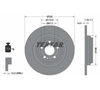 2 x TEXTAR 92306905 Disco freno per MERCEDES-BENZ