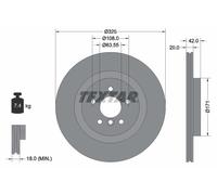 2 x TEXTAR 92318105 Disco freno per JAGUAR,JAGUAR (CHERY)