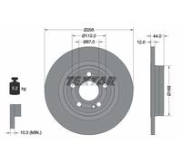 2 x TEXTAR 92323203 Disco freno per MERCEDES-BENZ,MERCEDES-BENZ (BBDC)