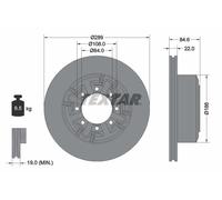 TEXTAR 93089600 Disco freno