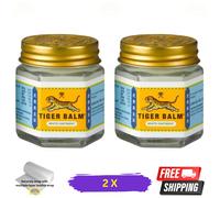 2 X Tiger Balm Bianco Unguento 30g per Emicrania, Dolore Muscolare Sollievo &