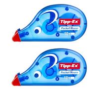 2 x Tipp-Ex Pocket mouse istantaneo correttore 4.2 mm 10 m bianco 42709 Tippex
