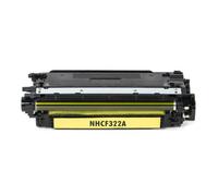 2 X TONER CF322A GIALLO COMPATIBILE PER HP Enterprise M680DN M680F M680Z HP653A