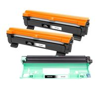 2 x Toner TN1050 TN-1050 e 1 x Tamburo DR-1050 compatibili per Brother HL-1112A HL-1112E Serie HL-1112 HL-1201 HL-1210W HL-1211W HL-1212W MFC-1810E MFC-1815 MFC-1910 W (Kit da 3)
