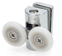 2 X Top Doppia Porta Doccia Rulli / Runners / Ruote 25mm IN D.Sostituzioni L073