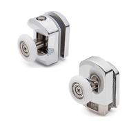 2 X Top Singolo Rulli Doccia / Corridori Sostituzioni 23 O 25mm Ruote D.K004