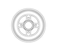 2 x TRW DB4575B Tamburo freno per DACIA,RENAULT