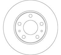 2 x TRW DF6287 Disco freno per IVECO