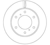 2 x TRW DF6735 Disco freno per FIAT,MITSUBISHI