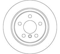 2 x TRW DF6756 Disco freno per BMW,MINI