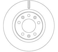 2 x TRW DF6785 Disco freno per PEUGEOT