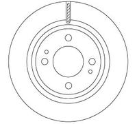 2 x TRW DF6908 Disco freno per MITSUBISHI