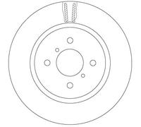 2 x TRW DF6912 Disco freno per SUZUKI