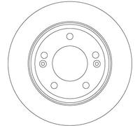 2 x TRW DF6937 Disco freno per HYUNDAI,KIA