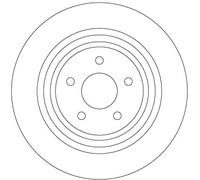 TRW Disco freno Posteriore DF6976 – 2x Ø316mm 51mm 11mm per Ford Kuga Mk2 (DM2)