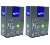 2 x tubo bicicletta Schwalbe AV19 27.5 / 28 / 29 pollici valvola auto 40-622/...