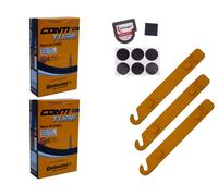 2 x tubo Continental 22-622 (28 x 0,90) SV 42 mm Sclaverand + sollevatore...