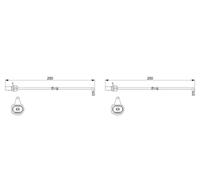 2 x Tubo di aspirazione aria BOSCH per AUDI A8 D4