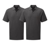 2 X Tuffstuff Uomo Lavoro Polo Misto Cotone Cool Difficile T-Shirt Stay Asciutto