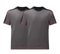 2 X Tuffstuff Uomo Lavoro T-Shirt Qualità Veloce Asciugatura Umidità Traspirante