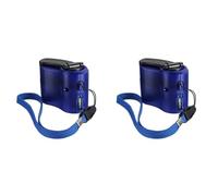 2 x USB di emergenza a manovella dinamo per caricabatterie universale caricabatterie da viaggio gadget