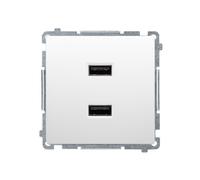 2 x USB (modulo), 2.1 A, 5V Simon Basic Caricatore BMC2USB.01/11