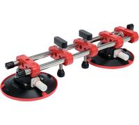 2 X Vakuum-Saugnapfheber Pompa Manuale Doppio Supporto a Ventosa IN Gomma 150 MM