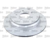 2x Disco freno Assale posteriore pieno 672515 VALEO per HONDA CR-V II CR-V III