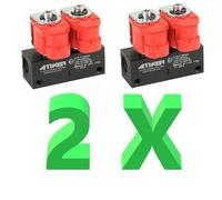 2 X VALTEK Tipo 30 3 OHM 2 Iniettori Rail Cilindro LPG CNG GPL